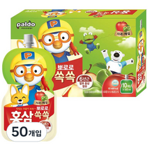 팔도 뽀로로 홍삼쏙쏙 어린이음료 100ml, 50개, 사과매실