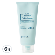 브라운랩 애시드 밸런스 대용량 페이셜 클렌징 폼, 300ml, 6개