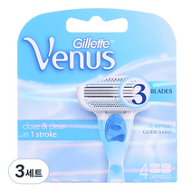 질레트 비너스 3중 면도날, 4개입, 3세트