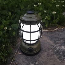 나스카피 감성캠핑 클래식 LED 랜턴, 그린(랜턴), 화이트(전구), 1개