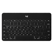 로지텍코리아 KEYS TO GO 애플 호환 블루투스 키보드, 텐키리스, 시크 블랙, Keys-To-Go