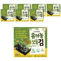 [김이유식] 엘빈즈 유기농 어린이 김자반, 채소맛, 6개입