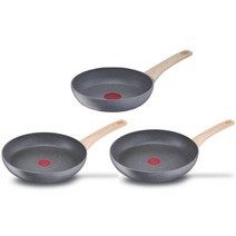 테팔 내츄럴포스 인덕션 프라이팬 3종 세트, 1세트, 22cm 프라이팬 + 24cm 프라이팬 + 28cm 프라이팬