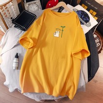 스타 캣츠 프린팅 코튼 임부 반팔 티셔츠