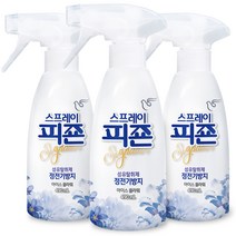 피죤 스프레이 시그니처 섬유탈취제 아이스 플라워향 본품, 490ml, 3개