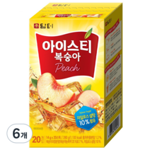 담터 복숭아 홍차, 14g, 20개입, 6개