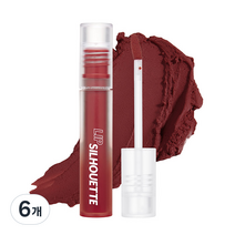 아임미미 립 실루엣 매트 벨벳 틴트 4ml, 06 프레피 브릭, 6개