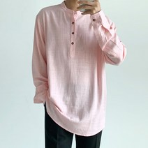 제이에이치스타일 남성용 뉴 린넨 롤업 긴팔 셔츠 TBCROK002