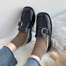 라블 여성용 버클 퍼안감 겨울 털로퍼