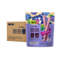 베베쿡 더 맛있는 빼빼롱뻥 유아 과자 30g, 블루베리, 240g, 1개