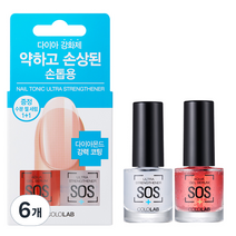 컬러랩 네일토닉 시스템 울트라 스트랭스너 + 아쿠아 젤 세럼, 10ml, 6개
