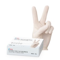 키친아트 니트릴 PVC 다목적용 합성장갑 화이트, 소(S), 1개