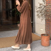 마이시즌 여성용 링클프리 주름 원피스