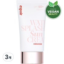 에스쁘아 워터 스플래쉬 세라마이드 선크림 SPF50+ PA++++, 60ml, 3개
