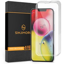 신지모루 신지글래스 2.5D 강화유리 휴대폰 액정보호필름 4p 세트, 1세트