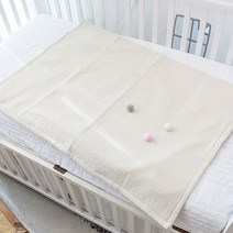 마롤로뜨 신생아 방수요 침대 매트, 프린팅 면 방수 패드 - 달콤튤립 S(40x60)