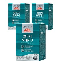 고려은단 알티지 오메가3 40.2g, 60정, 3개