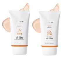 맥퀸뉴욕 유브이 데일리 선크림 수분 SPF50+ PA+++, 50g, 2개