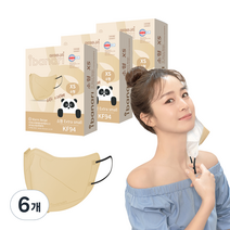 아이바나리 에어 황사 방역용 마스크 소형 XS KF94, 10개입, 6개, WARM BEIGE