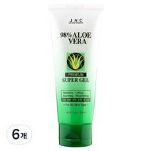 JNC 알로에베라 프리미엄 슈퍼젤, 120ml, 6개