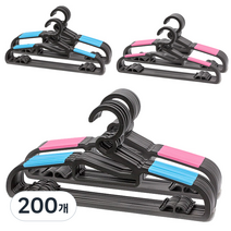 데코즈인 하트 논슬립 옷걸이, 블루, 핑크, 200개