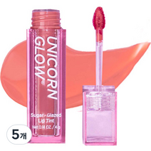 유니콘글로우 슈가 글레이즈드 립틴트 4g, 05 쿠잉, 5개