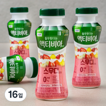 풀무원다논 액티비아 스무디 딸기바나나, 150ml, 16입
