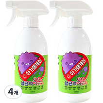 아가페케어 살균소독제, 500ml, 4개