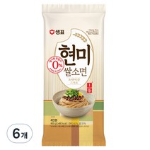 샘표 현미 쌀소면, 400g, 6개