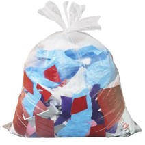 에스디 쓰레기용 매듭 비닐봉투 투명 100매입, 1개, 100L