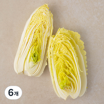 국내산 친환경 쌈용 맛배추, 400g, 6개