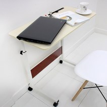 오에이데스크 이동식 사이드테이블 대 태블릿형 OT217, 화이트우드