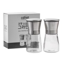 코멧 키친 304 스테인리스 소금 후추 그라인더, 2개