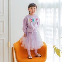 라라아망 여아용 퍼플 샤 치렝스