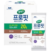 셀렉스 프로핏 웨이프로틴 파우더 초콜릿, 33g, 10개