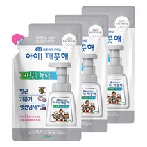 아이깨끗해 항균 키친폼 손세정제 리필 바질향, 200ml, 3개