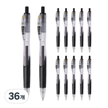 제브라 스라리 젤잉크펜 1.0mm, 블랙, 36개