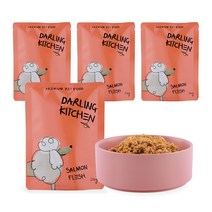 달링키친 강아지 자연화식 사료 4p, 생선, 100g, 1세트