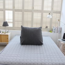 리눔아티카 무결점 삼각 등받이 쿠션 솜포함, 그레이