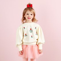 마리앤모리 여아용 마리 플로라 퍼프 티셔츠