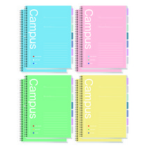 영아트 10mm 캠퍼스 스프링노트, 스카이, 옐로우, 그린, 핑크(노트), 랜덤발송(인덱스), 8개입