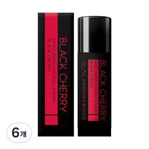 더허브샵 아로마 보습 립밤 4.8g, 블랙체리, 6개