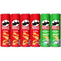 프링글스 버라이어티팩 오리지널 110g x 4p + 양파 110g x 2p, 1세트