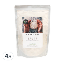 하눅 통호밀가루, 400g, 4개