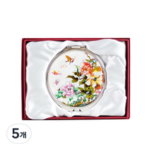 팔복상회 고급 자개 손거울 목단, 혼합 색상, 5개