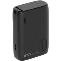 스카이 필 X11 미니 보조 배터리 10000mAh C타입 블랙 SKY-X11PD
