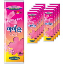 마미손 플라워 고무장갑 M, 10개