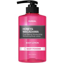 쿤달 퓨어 바디로션 베이비파우더향, 500ml, 1개