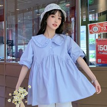 하객룩에 어울리는 귀엽고 깔끔한 임부복 상의