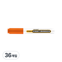 모나미 프로 페인트마카 주황, 1색, 36개입